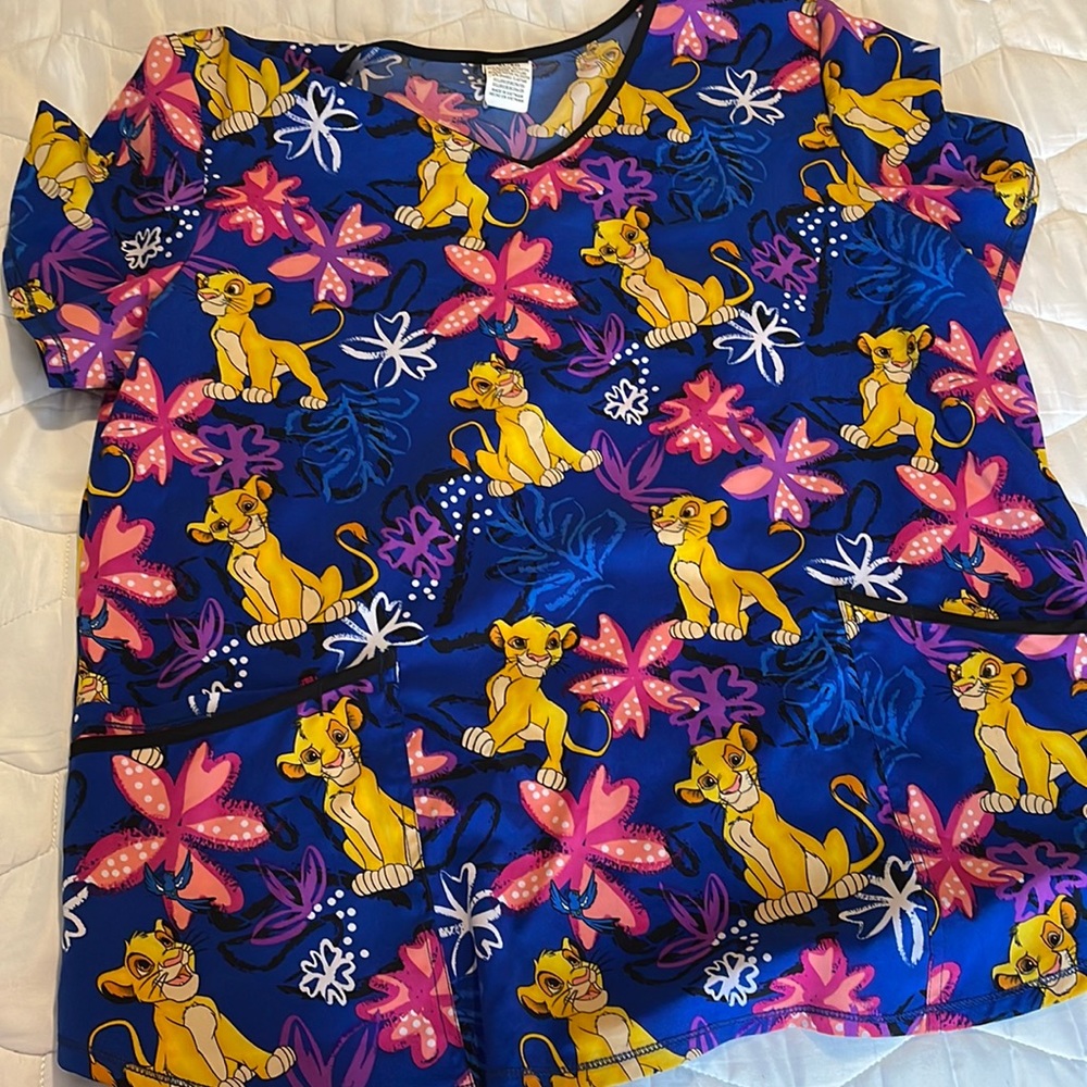 Disney scrub top